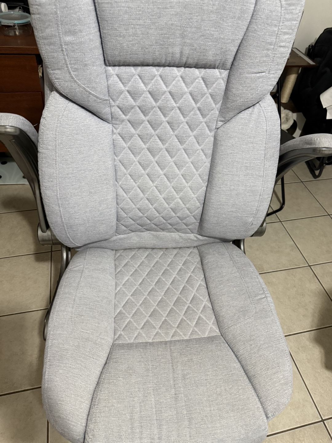 💚Gray Office Chair with Armrests