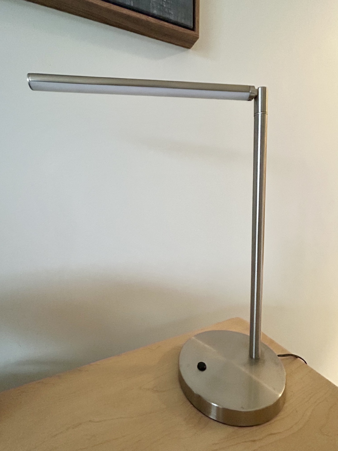 Sleek Modern LED Desk Lamp - Brushed Nickel Finish - photo 2