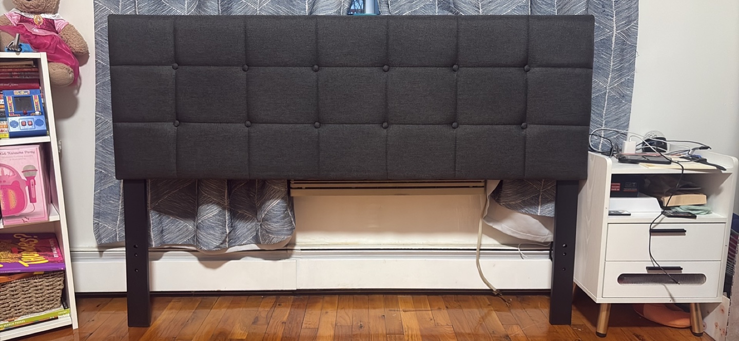 Dark Gray Full Headboard