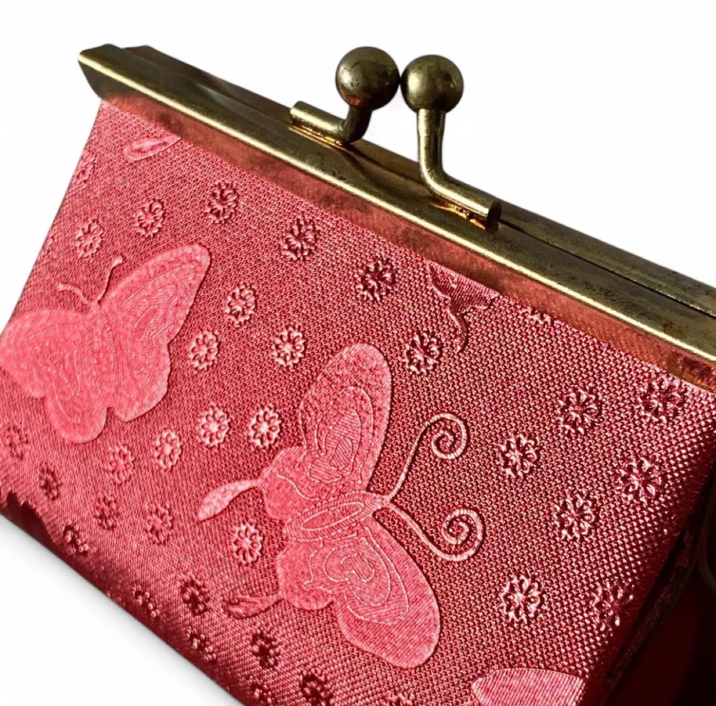 Vintage Reflective Dancing Red Butterfly Coin Purses 👛❤️🦋 image indicator(3)