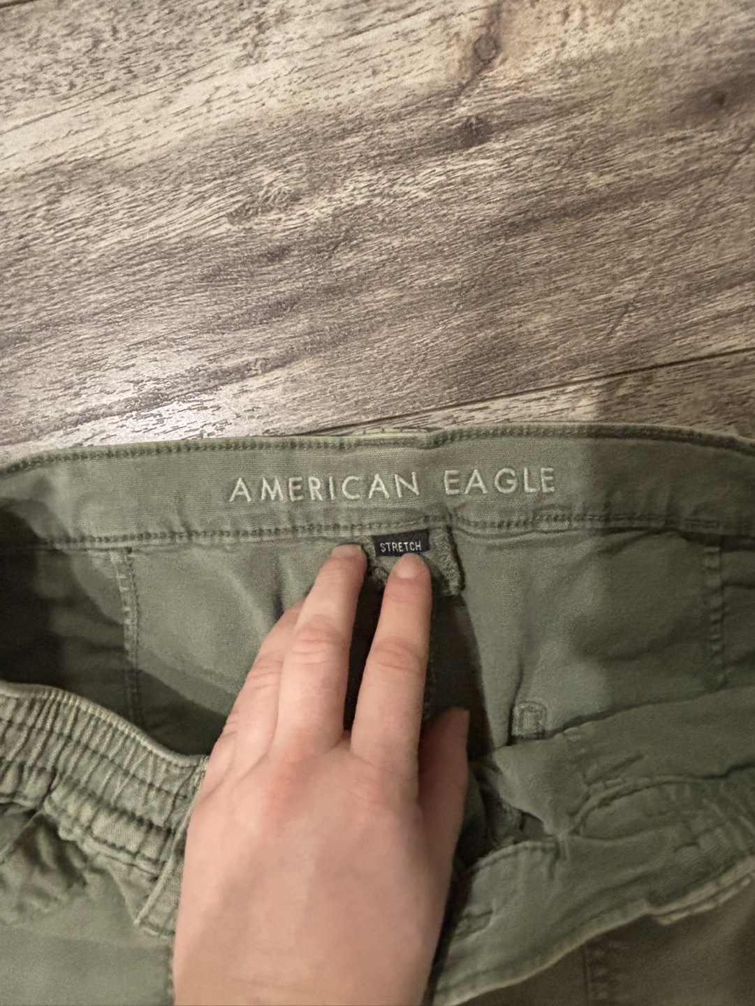 American Eagle Women's Olive Green Cargo Pants - Size 14 - photo 3
