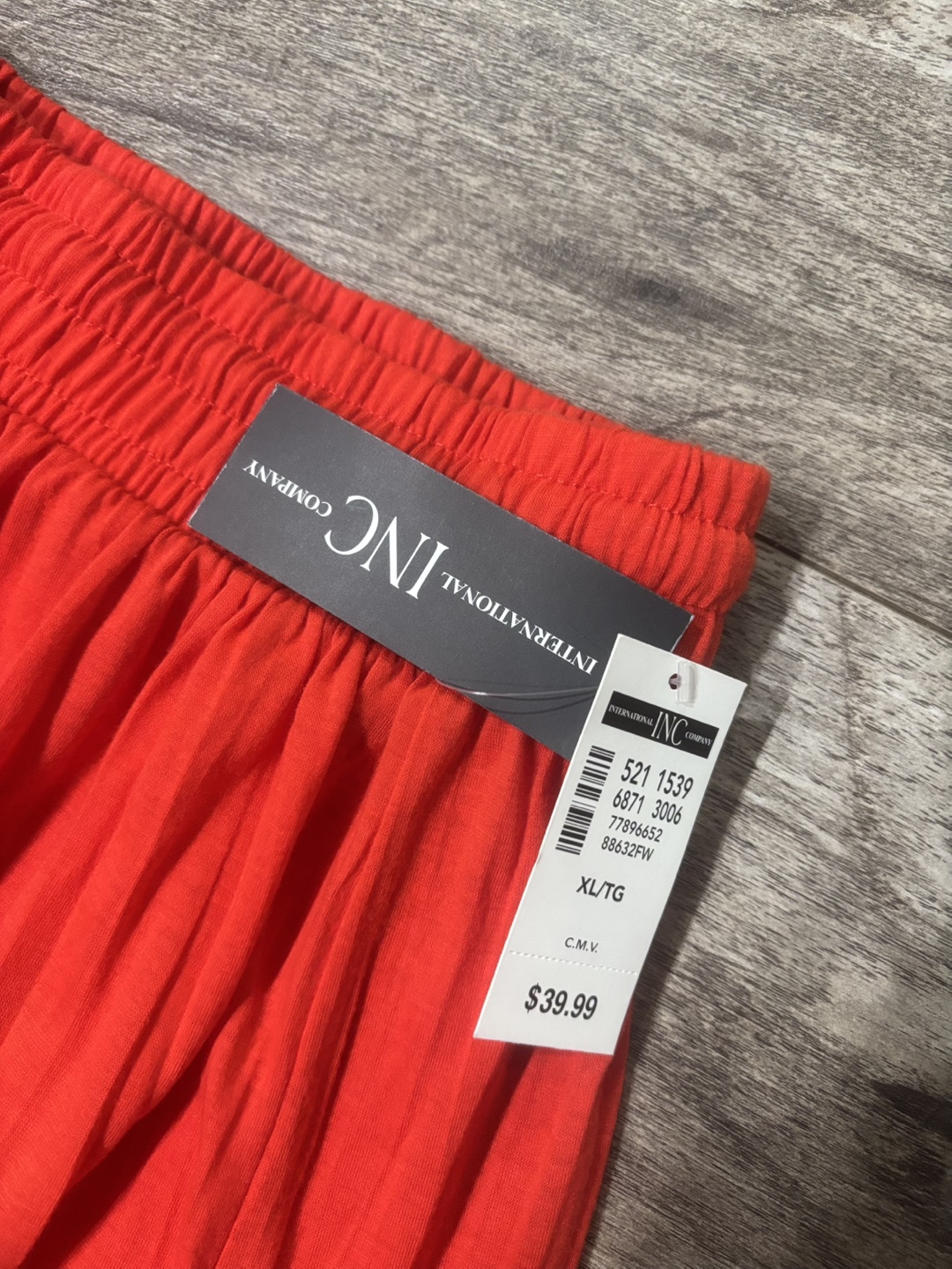 International Concepts Red Tiered Maxi Skirt - Size XL - photo 2