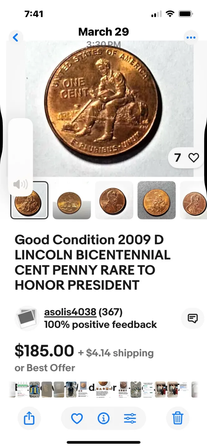 2009 D Lincoln Bicentennial Rare Cent image indicator(2)