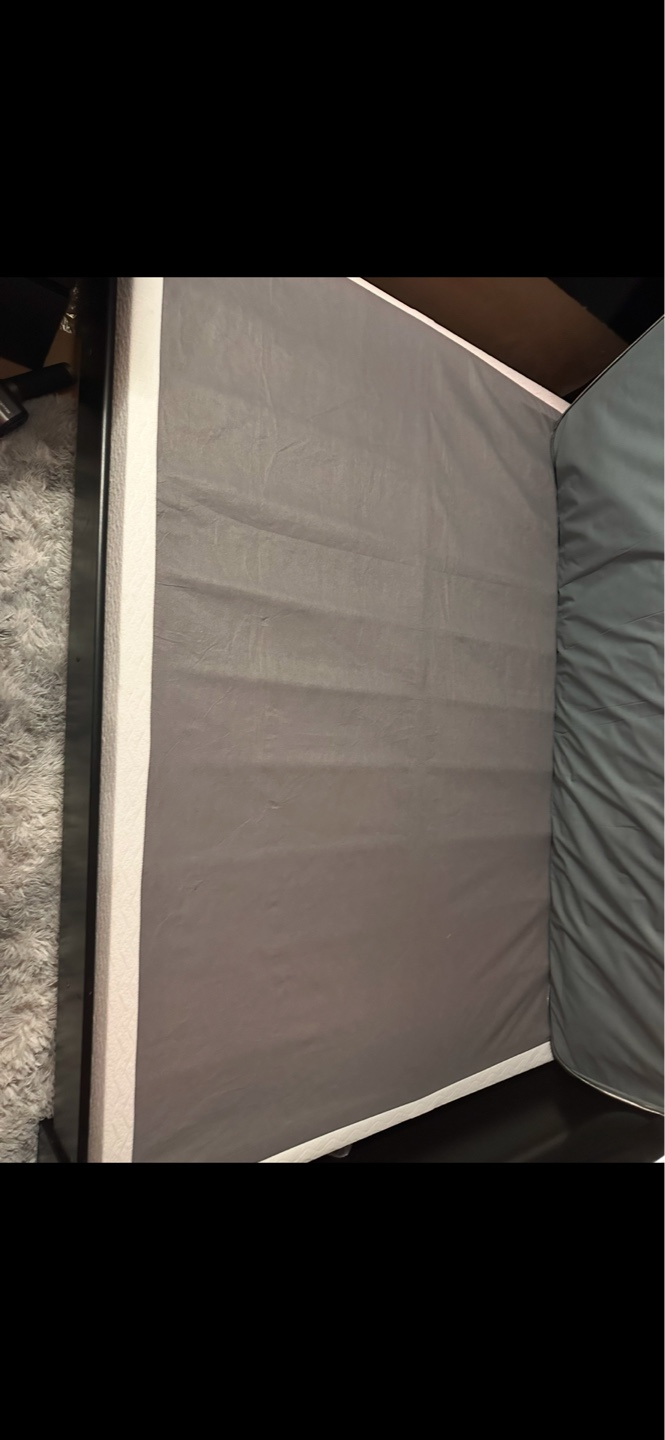 Box spring, mattress and bed frame