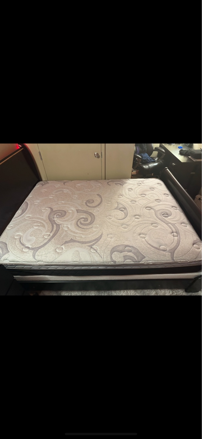 Box spring, mattress and bed frame - photo 2