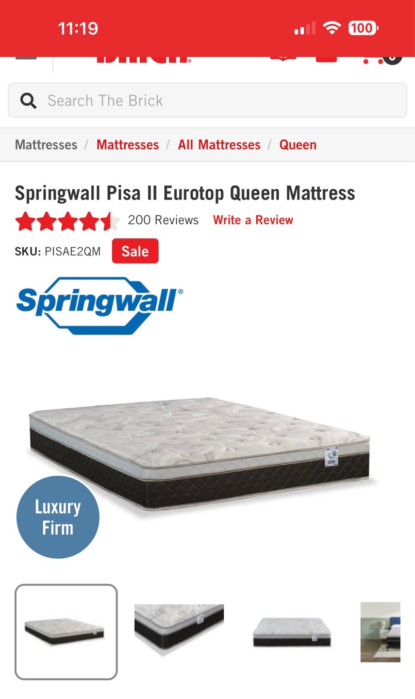 Box spring, mattress and bed frame - photo 3