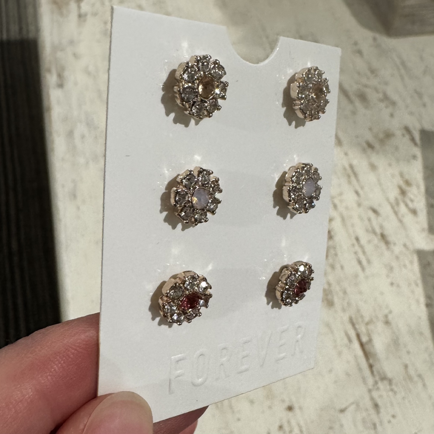 Forever 21 Three Pairs of Flower Stud Earrings - photo 2
