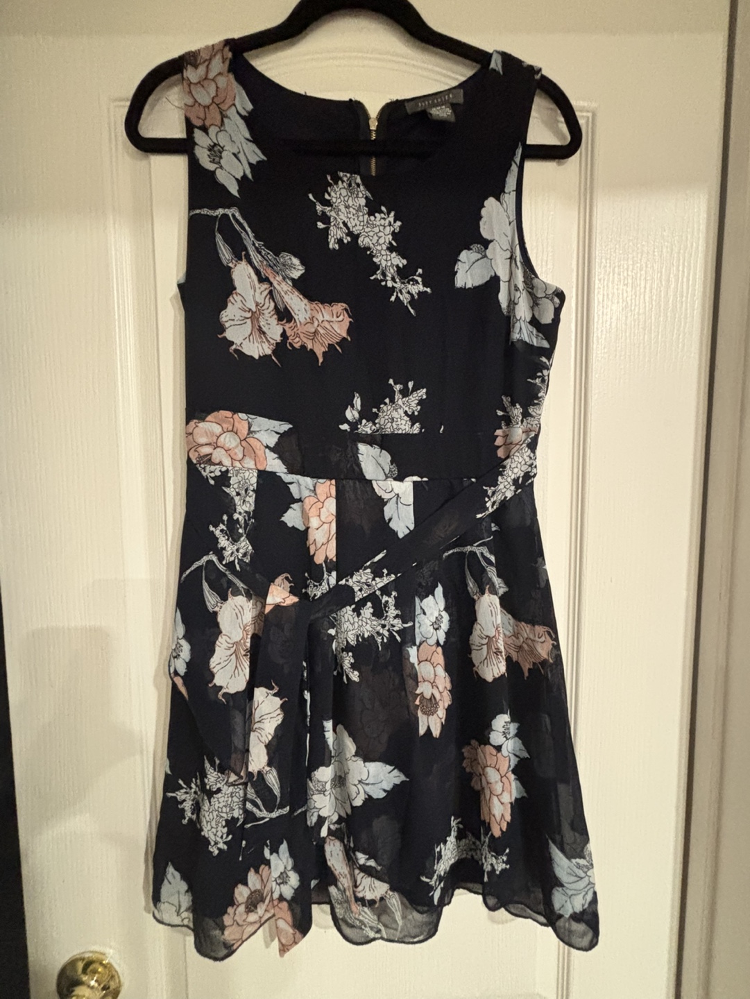 Suzy Shier Floral Fit and Flare Dress