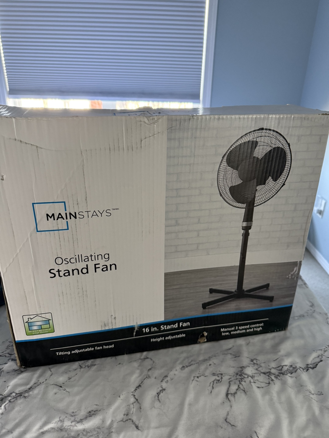 Mainstays 16-inch Oscillating Stand Fan
