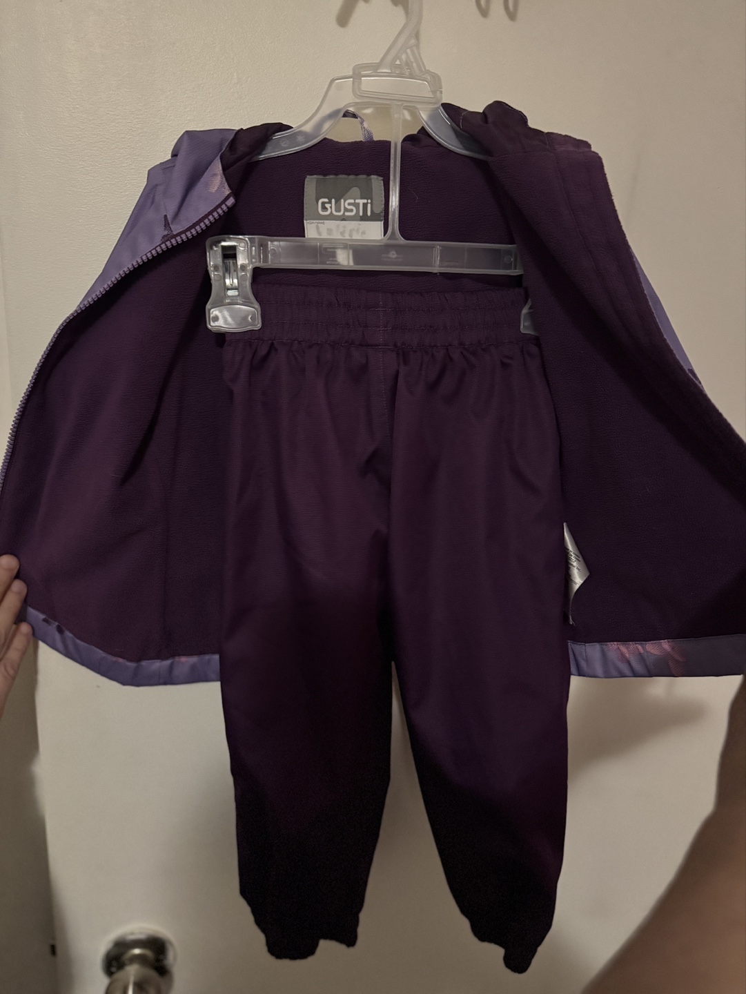 Gusti Toddler Girls' Purple Butterfly Rain Suit - photo 2