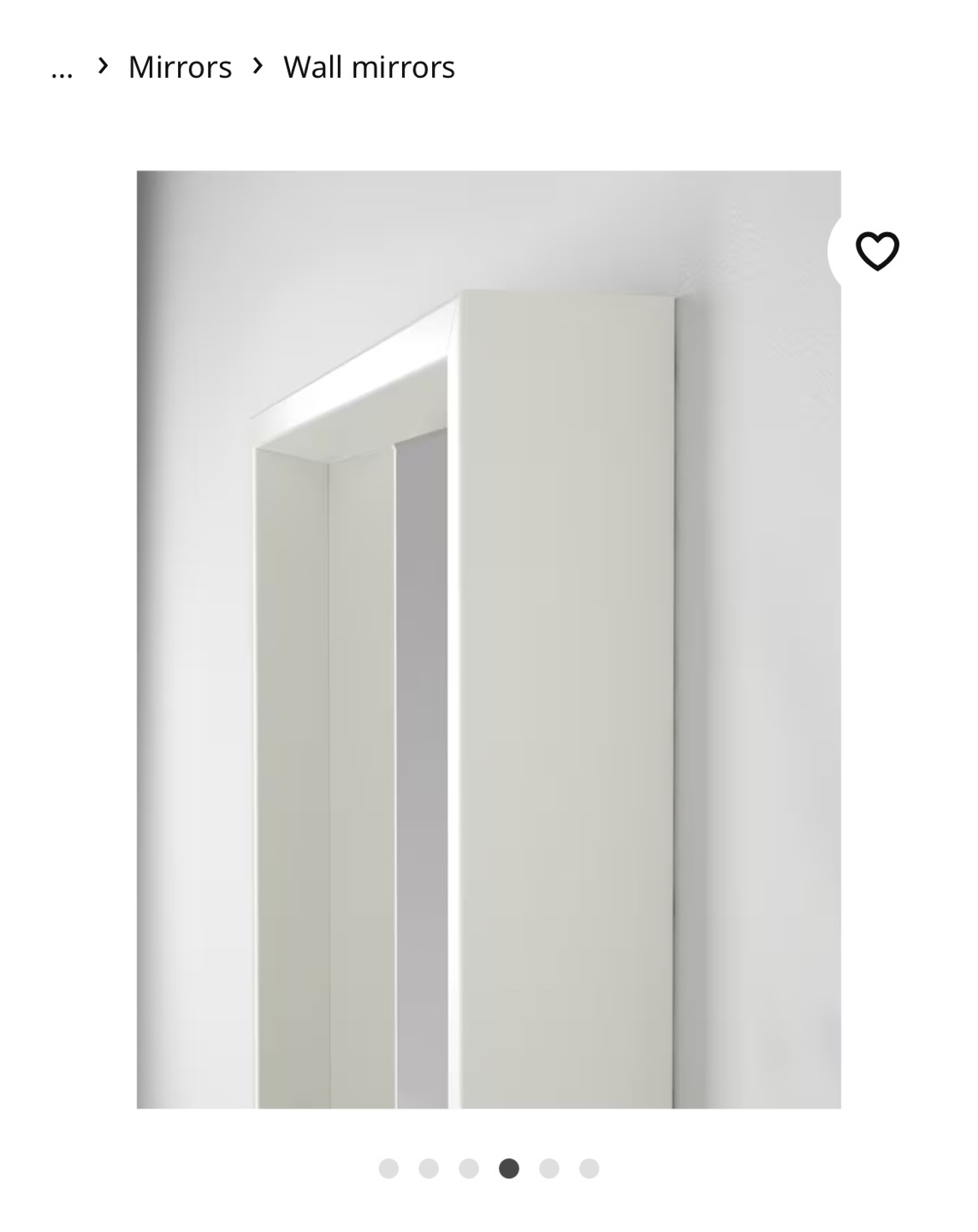 IKEA NISSEDAL Full Length Mirror - White - photo 2