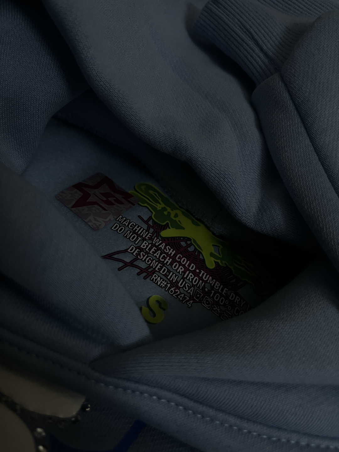 Sp5der Web Hoodie (Sky Blue - photo 4