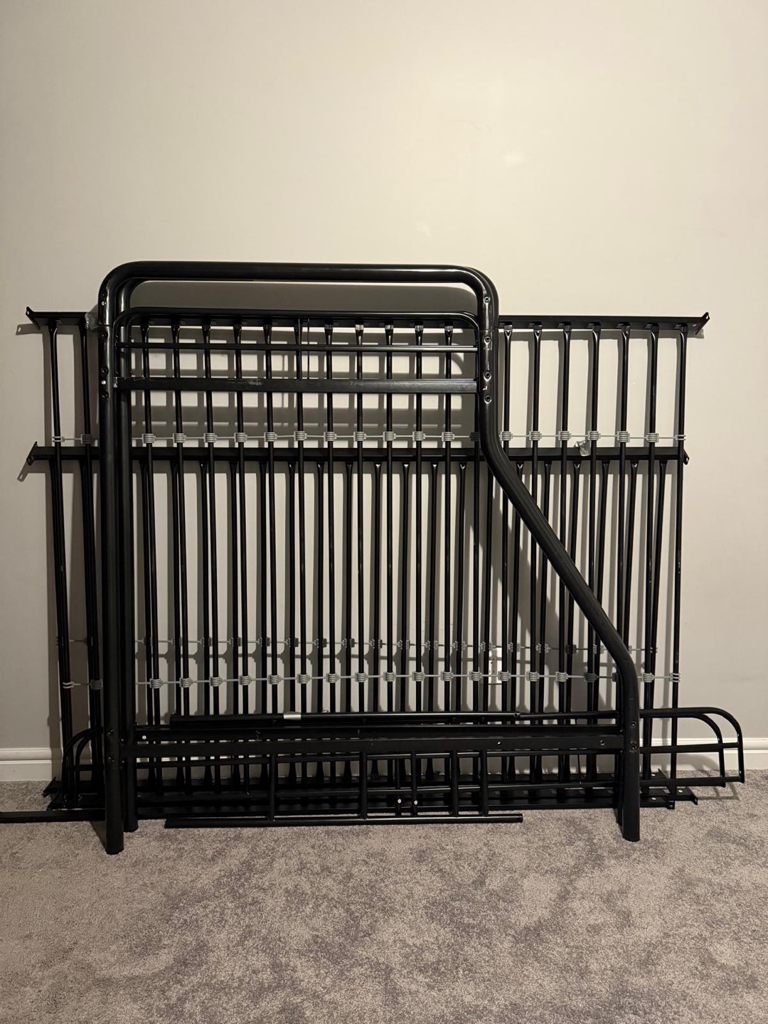 Black Metal Twin over Full Bunk Bed Frame - photo 3