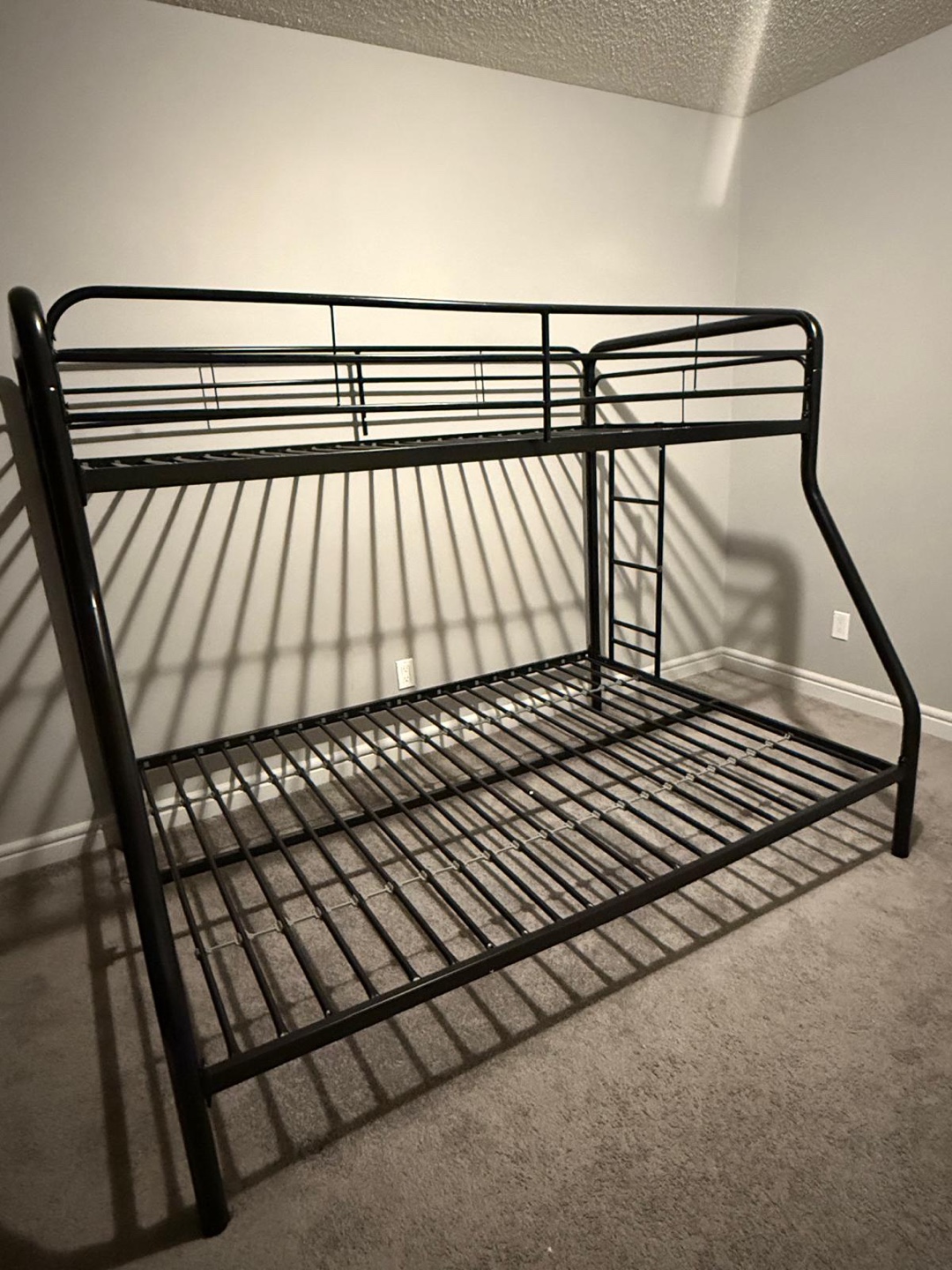 Black Metal Twin over Full Bunk Bed Frame