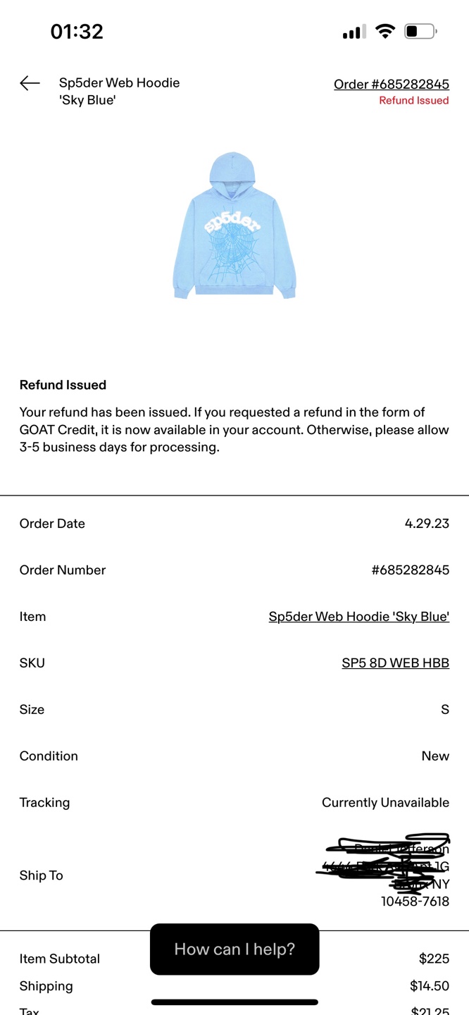 Sp5der Web Hoodie (Sky Blue - photo 5