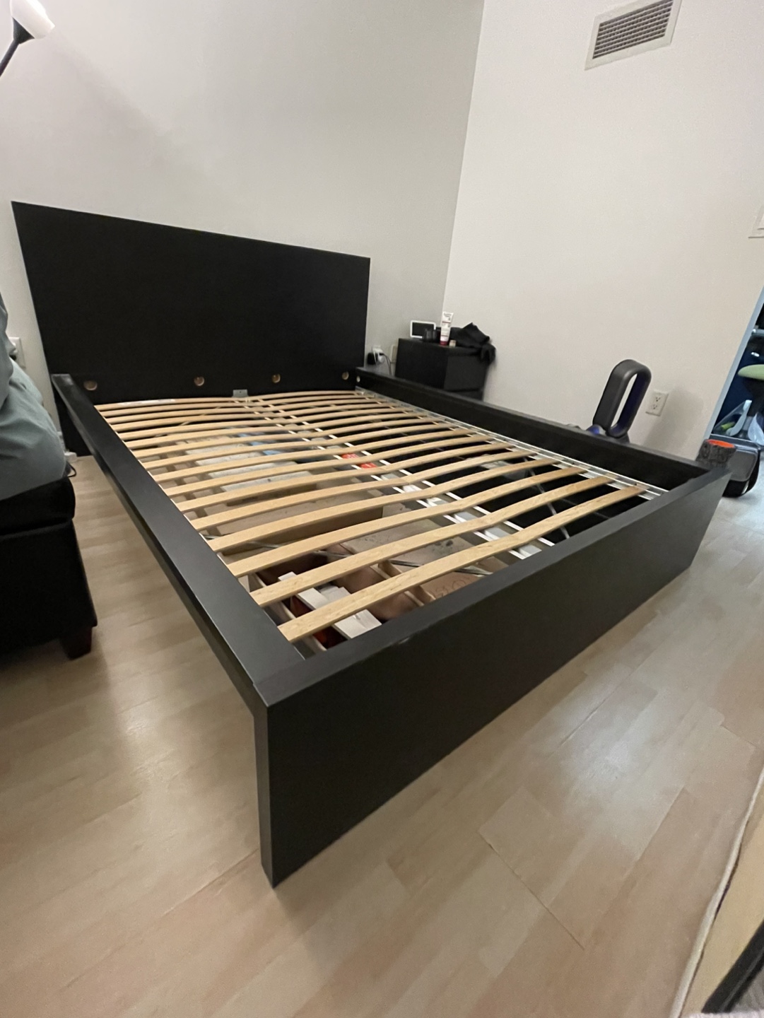 IKEA MALM Black-Brown Queen Bed Frame with Storage - photo 2