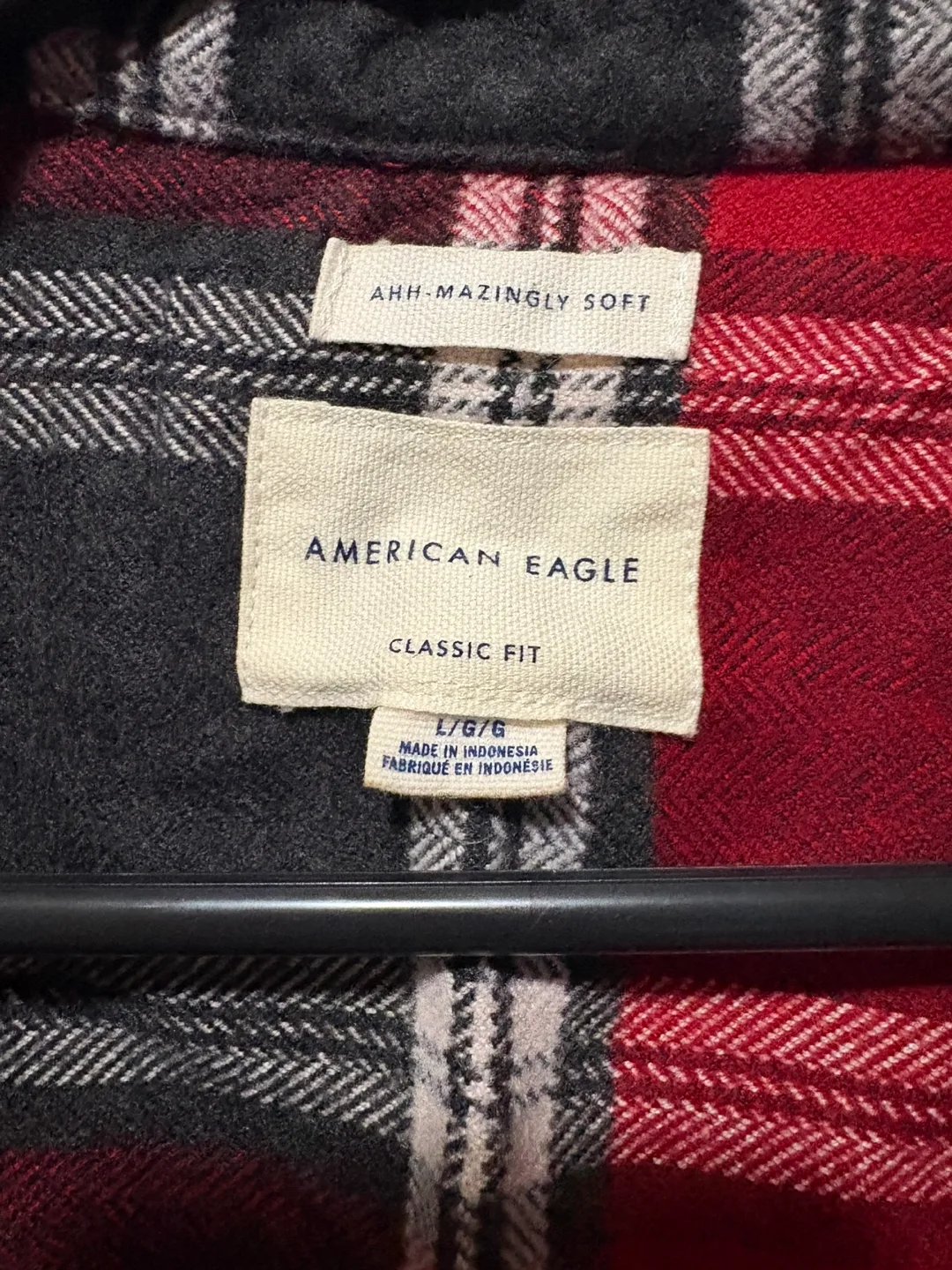 Women’s American Eagle Flannel Shirt - Size Large image indicator(3)