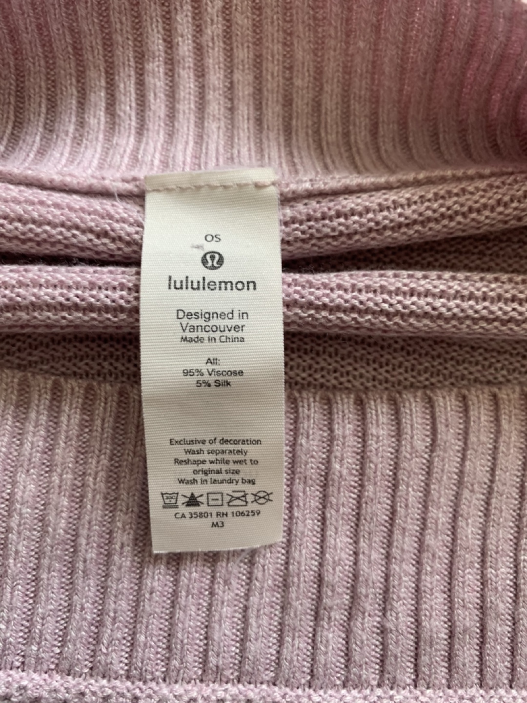 Lululemon Lavender Knit Poncho Sweater - Size OS - photo 2