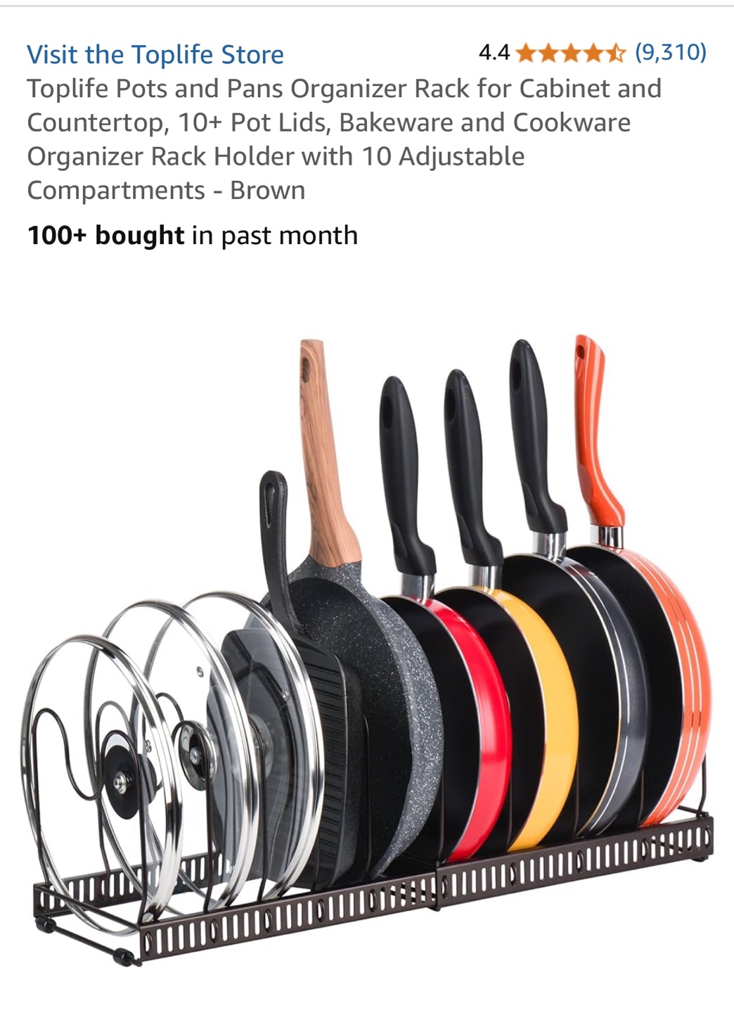 Toplife Pots and Pans Organizer Rack - photo 2