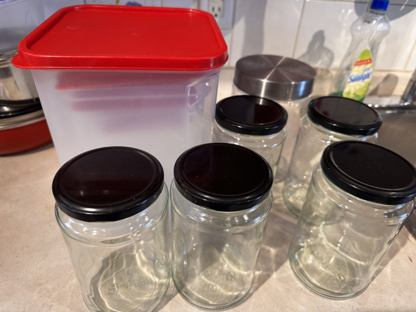 Glass Jars and Plastic Food Storage Containers - photo 4