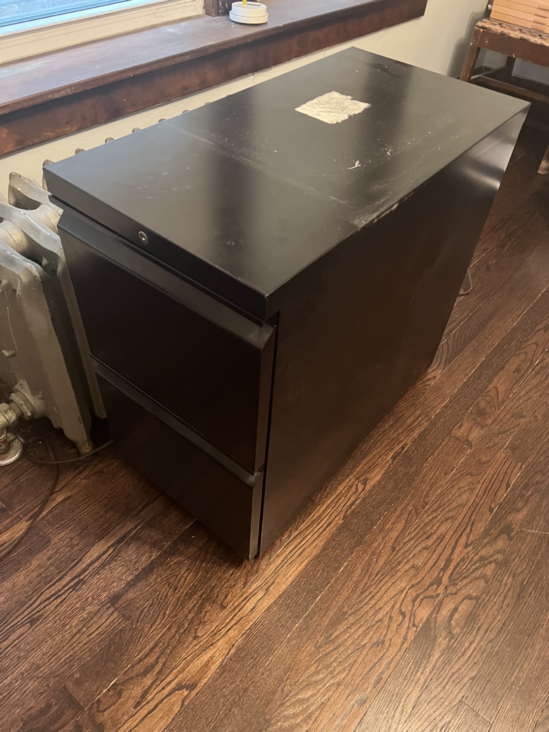 Black Metal Filing Cabinet