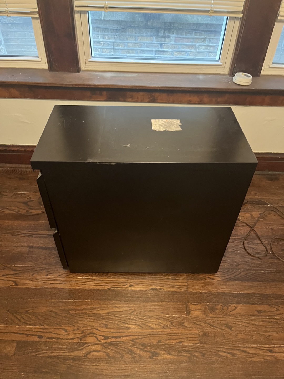 Black Metal Filing Cabinet - photo 2