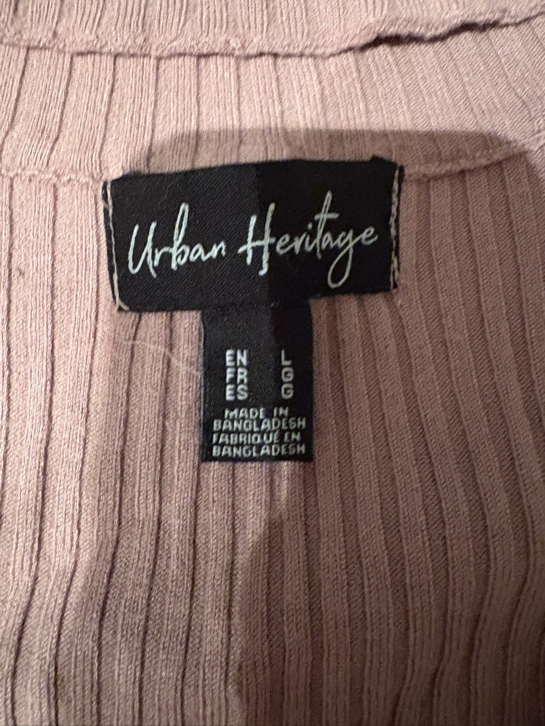 Ribbed Knit Choker Neck Sweater - Size Large - photo 2