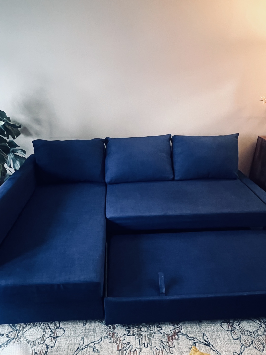 IKEA Friheten Corner Sofa-Bed, Blue - photo 3