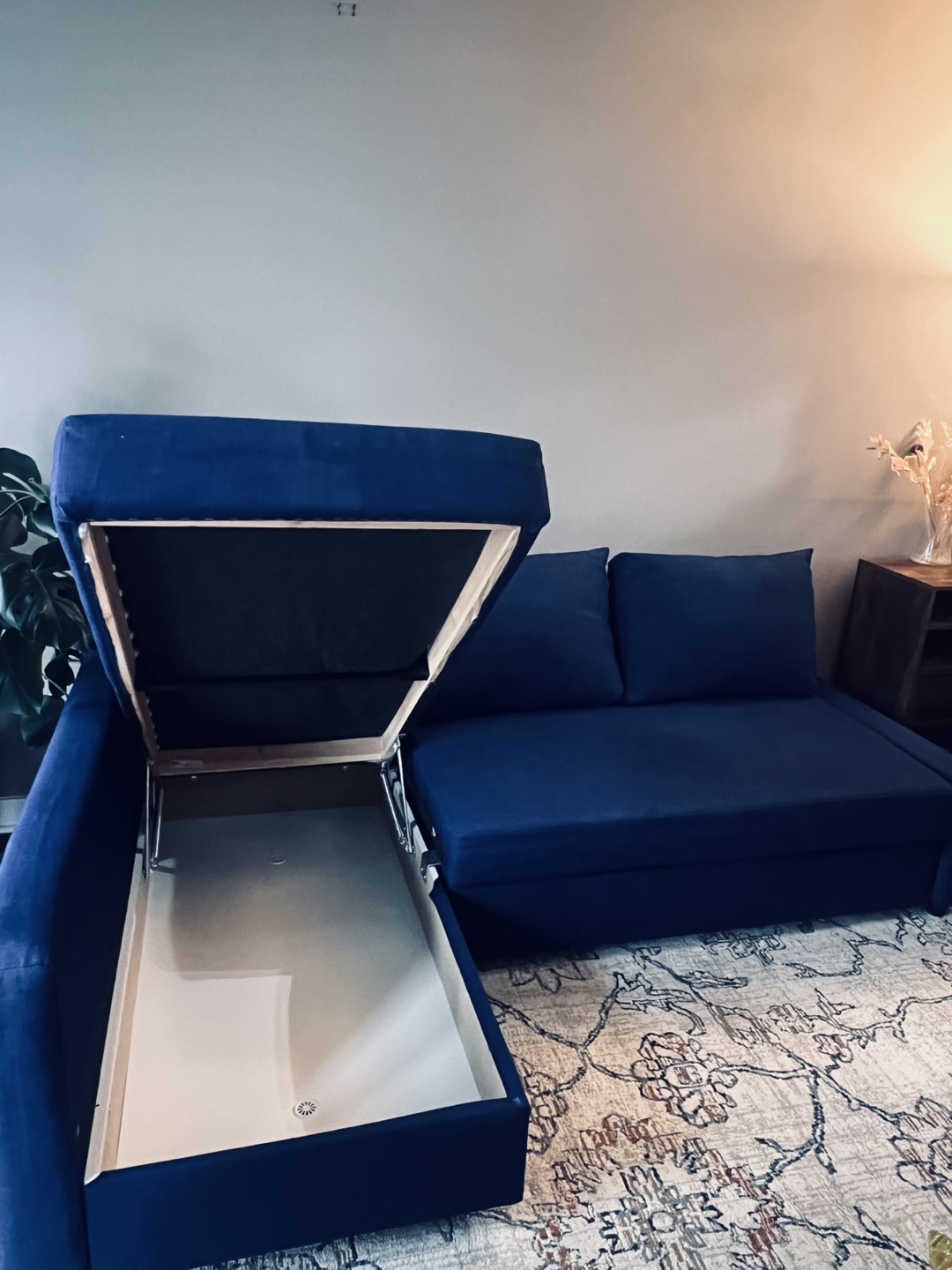 IKEA Friheten Corner Sofa-Bed, Blue - photo 2