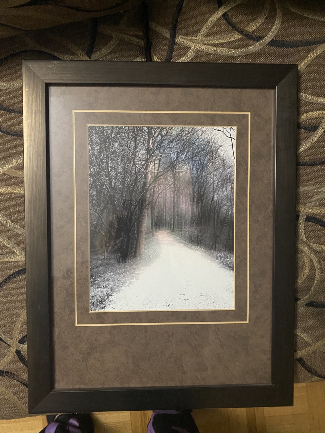 Framed Winter Woods Print