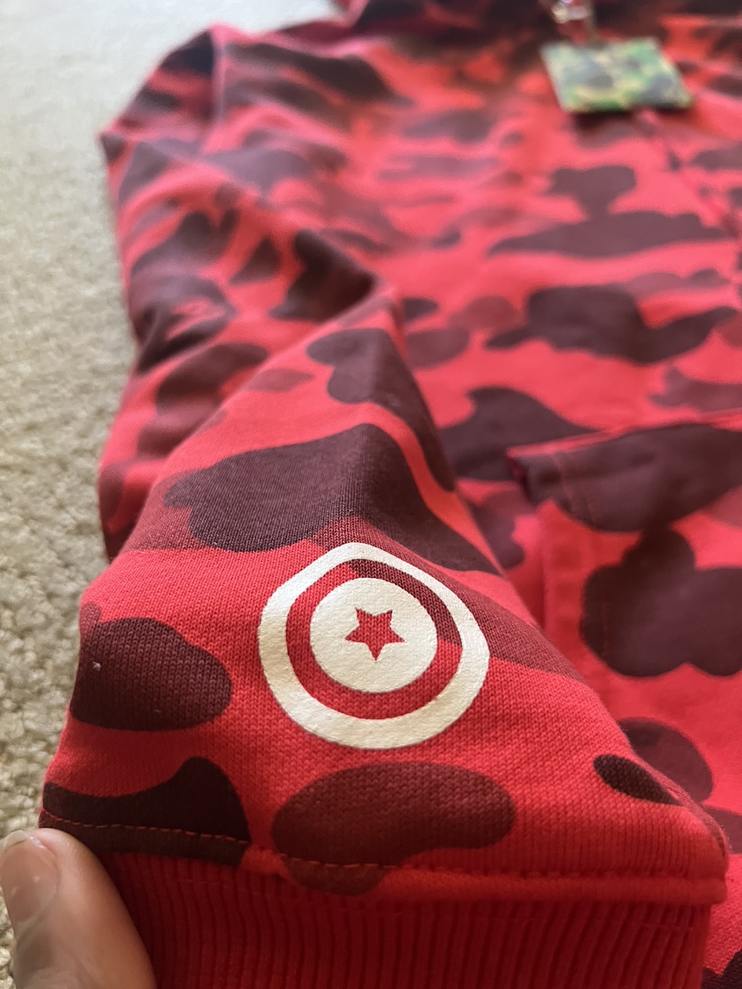 Red Bape Full Zip Large(With Tags) - photo 4
