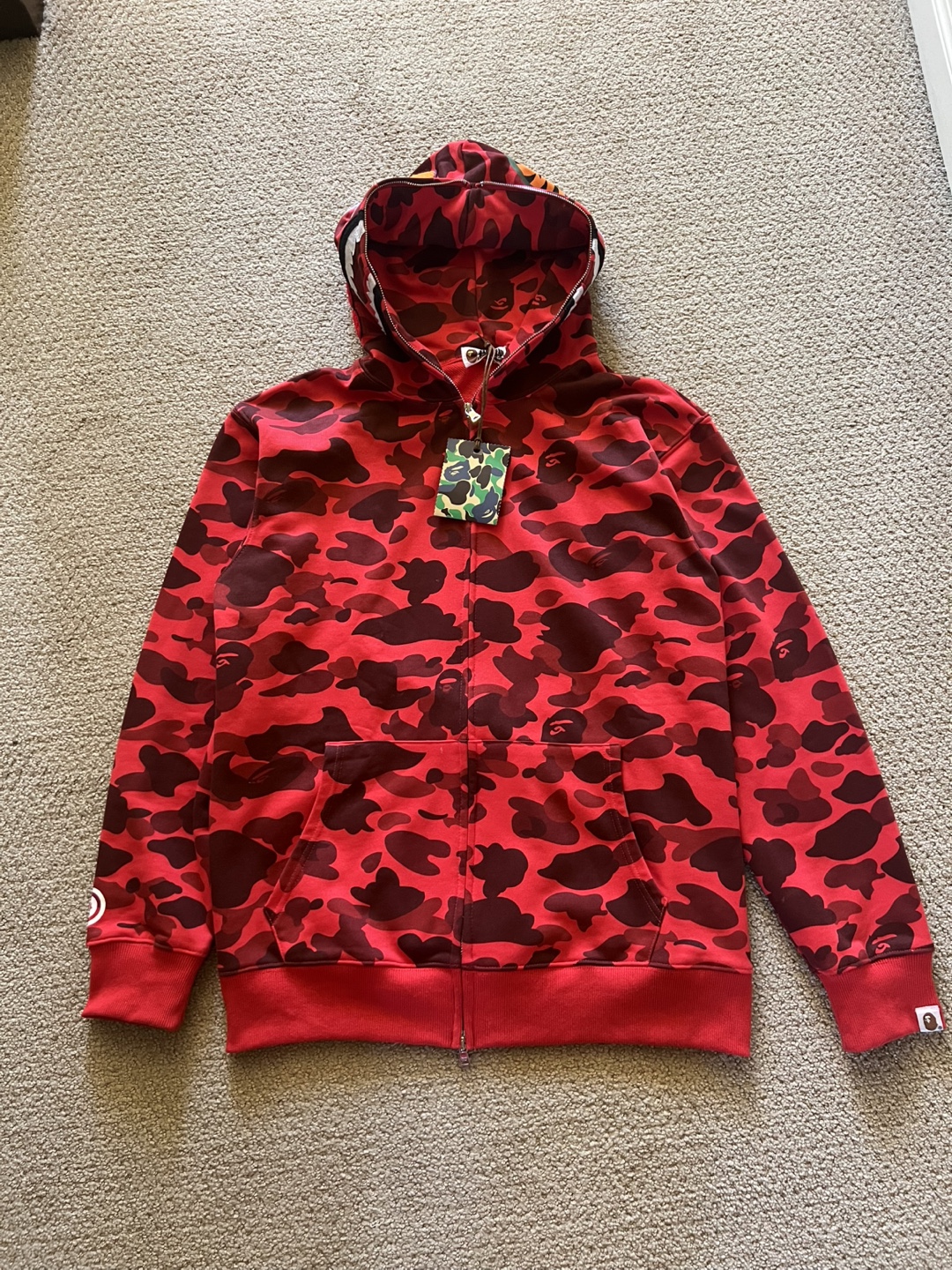 Red Bape Full Zip Large(With Tags) - photo 2