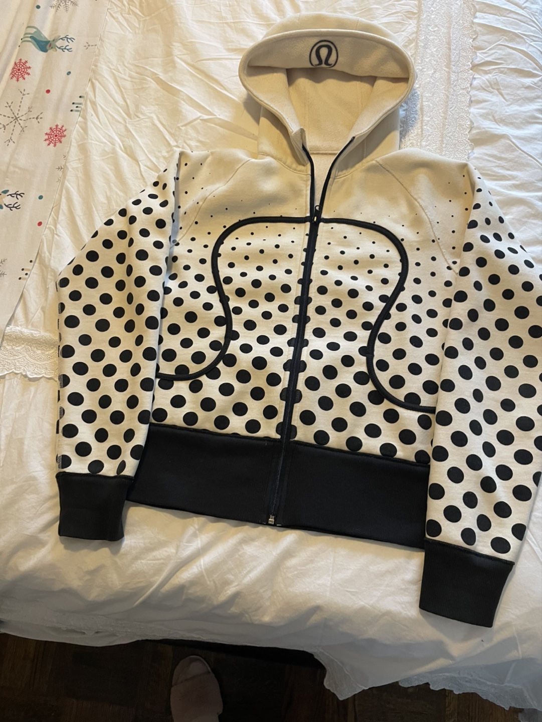 Lululemon Scuba Hoodie Zip Up - Polka Dot
