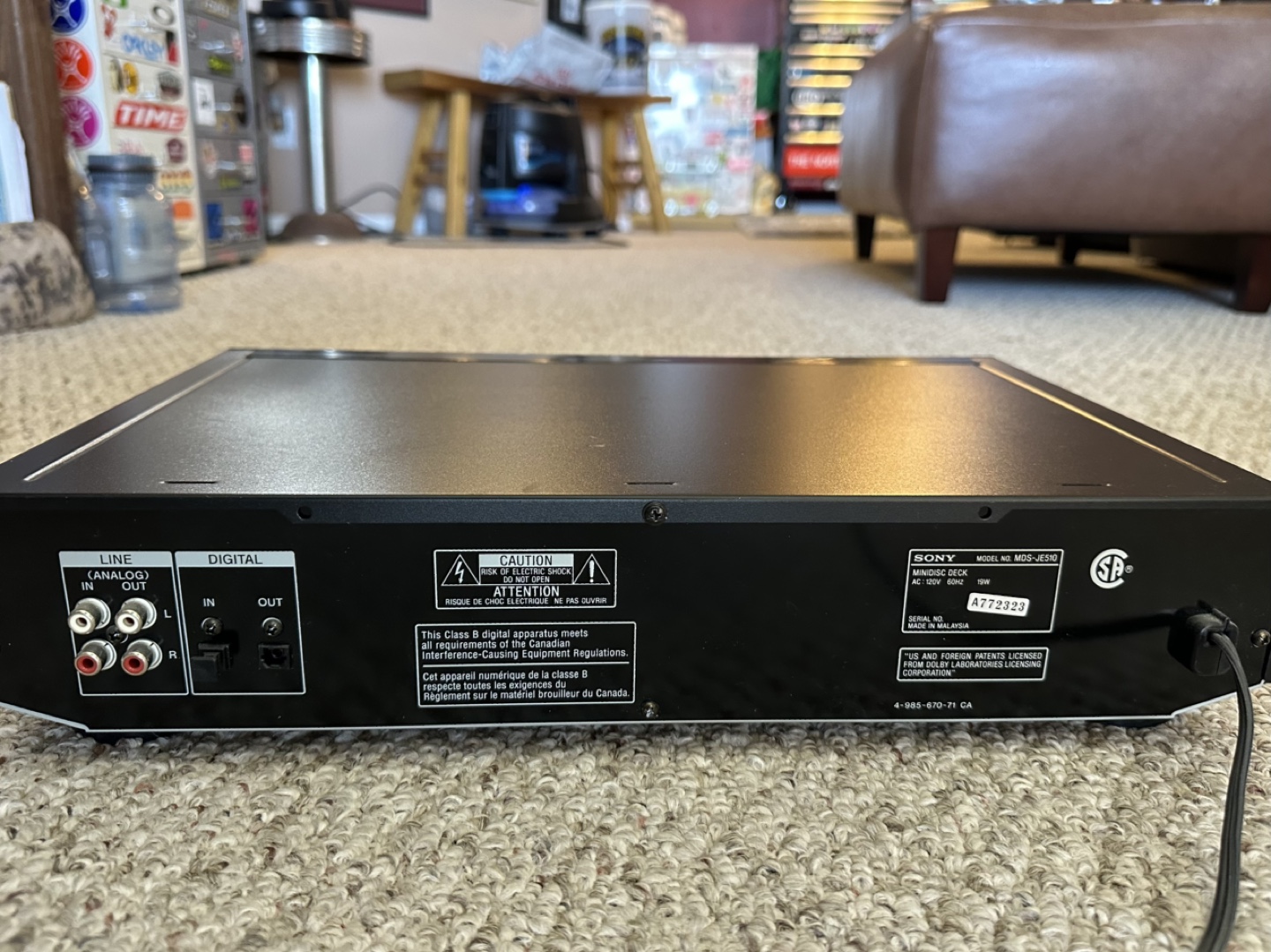Sony MiniDisc Deck MDS-JE510 - photo 3