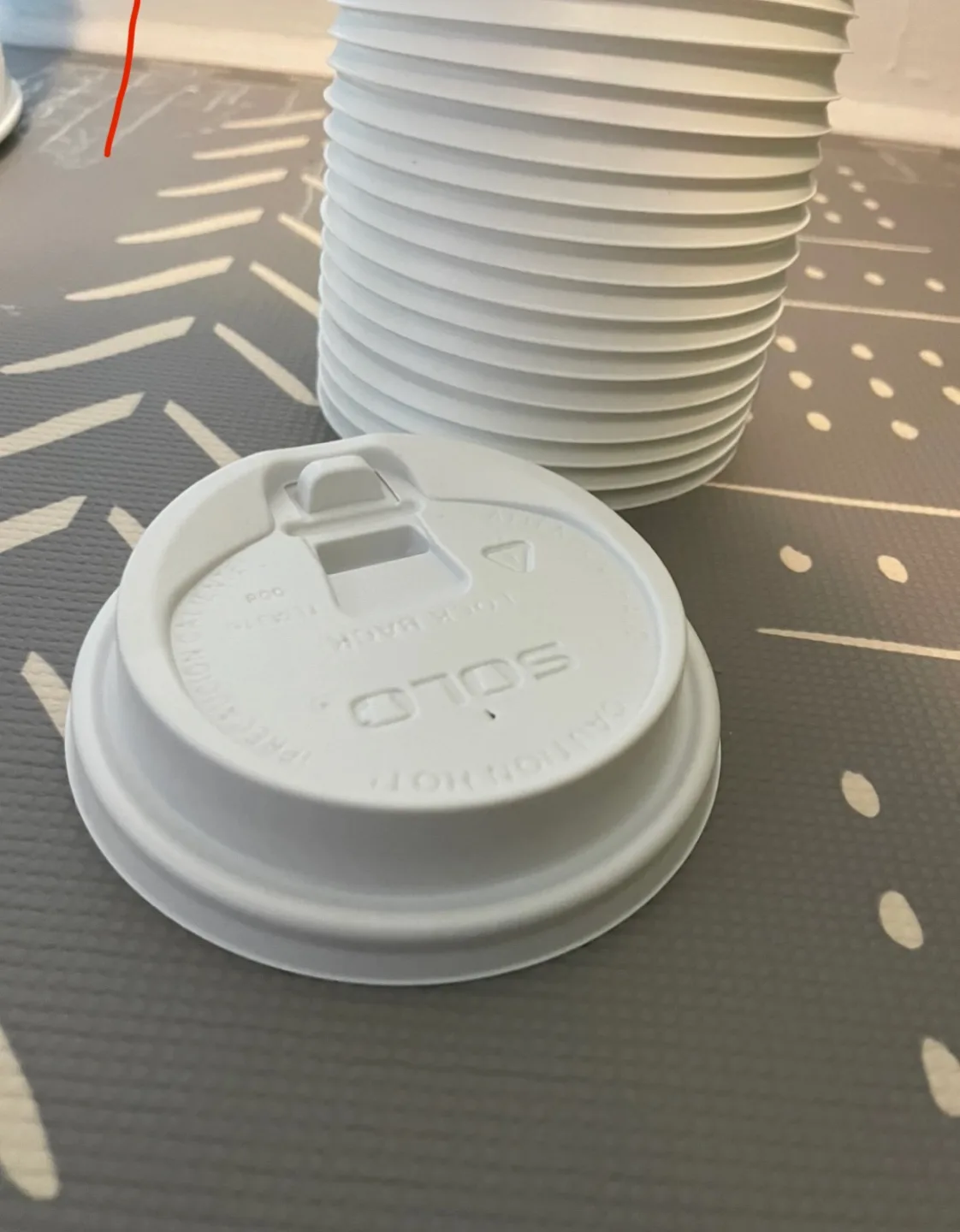 30 Solo Lock Back Paper Coffee Cup Lids💚 image indicator(2)