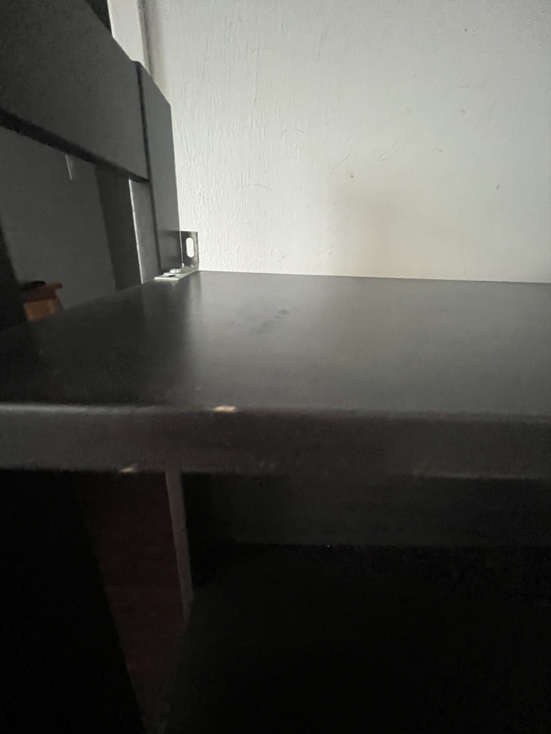 Black 3-shelf bookcase - photo 2