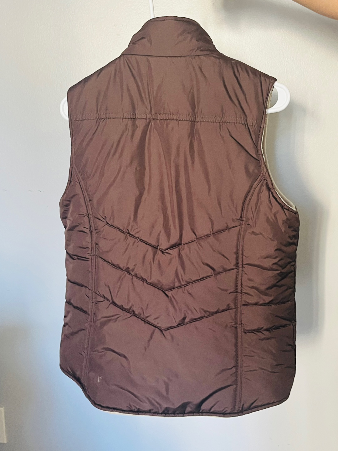 Brown Reversible Puffer Vest - photo 2