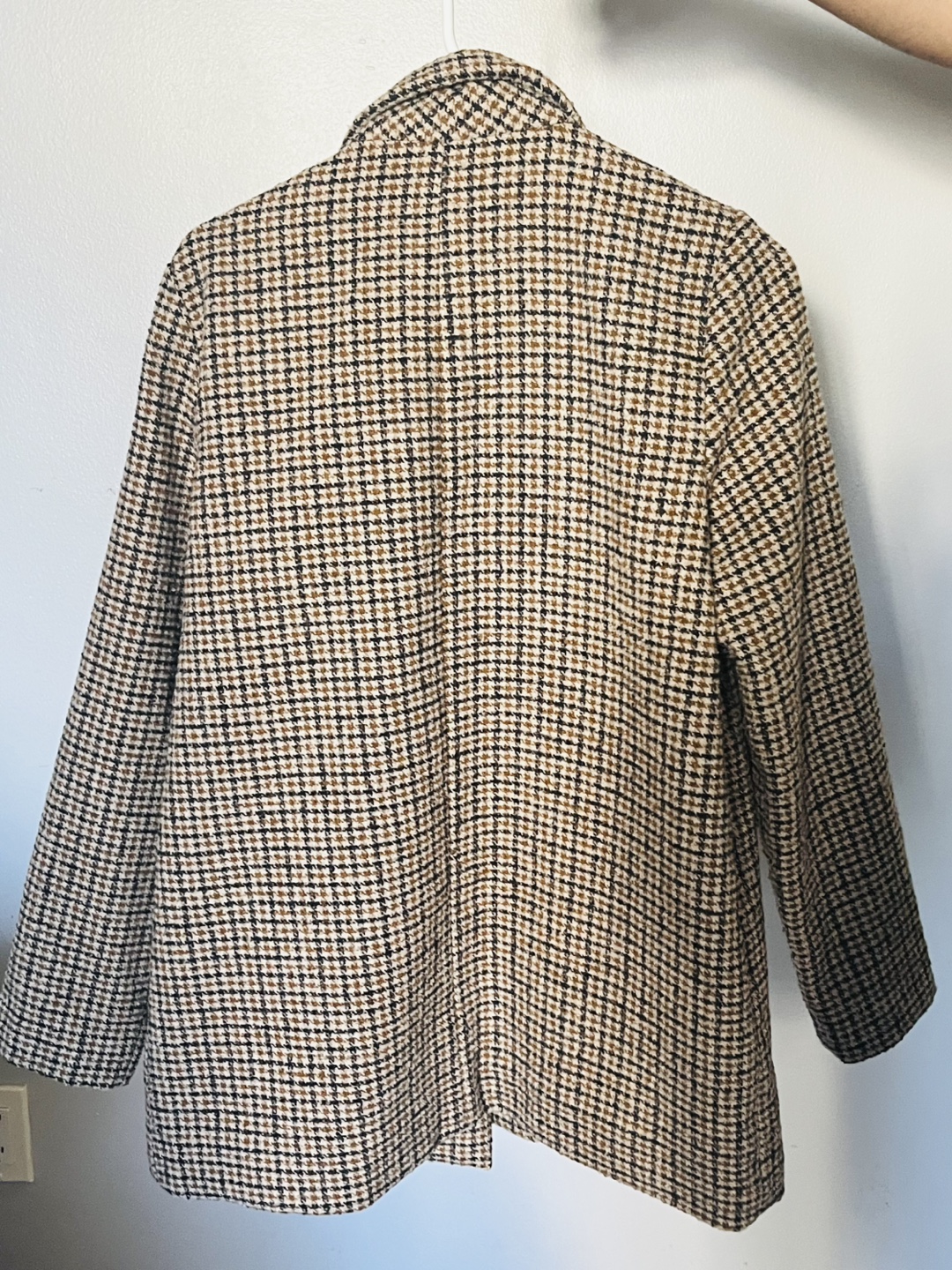 Old Navy Brown and Beige Houndstooth Blazer - photo 3