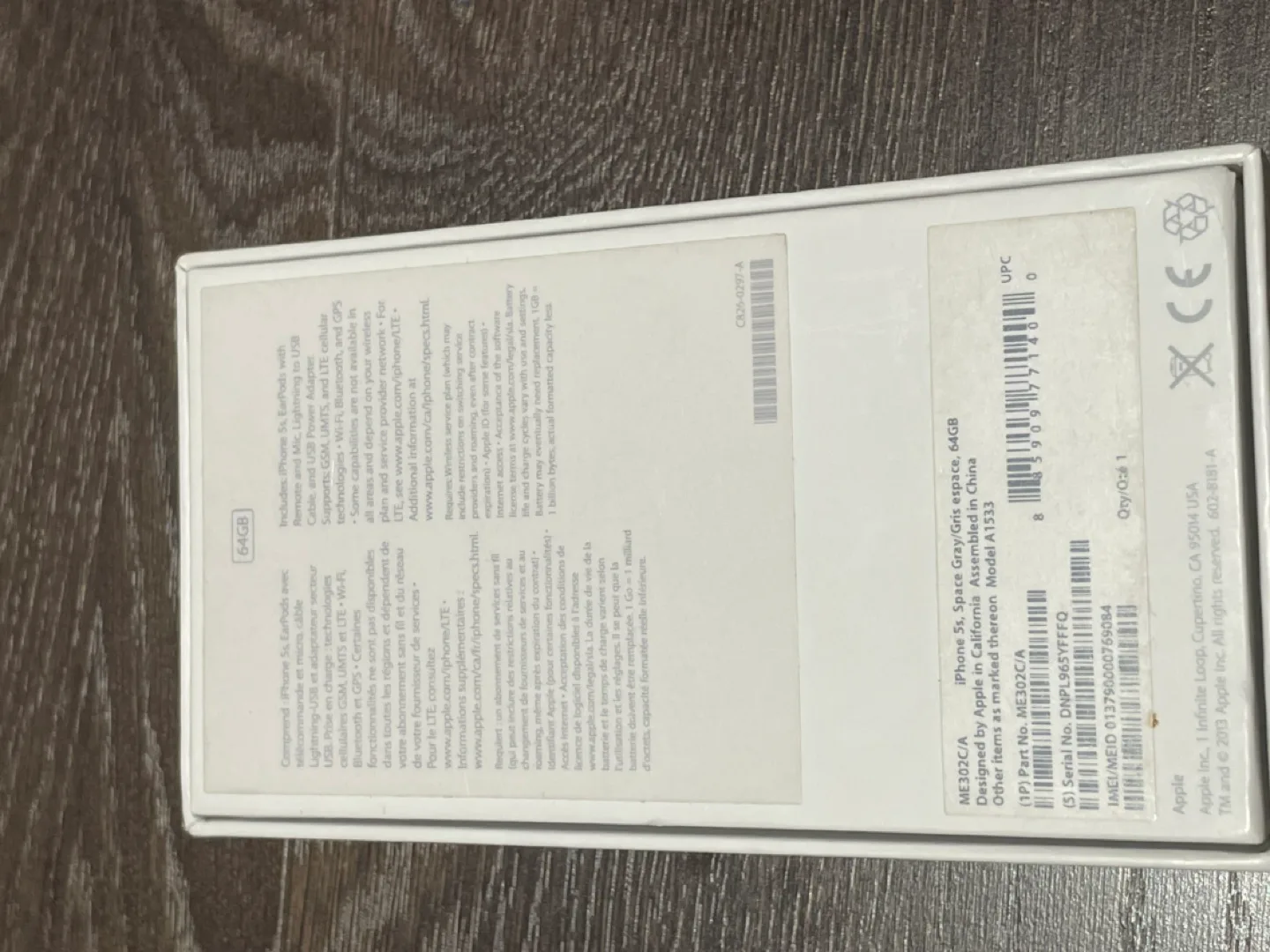 iPhone 5S 64GB Space Grey - Boxed image indicator(2)