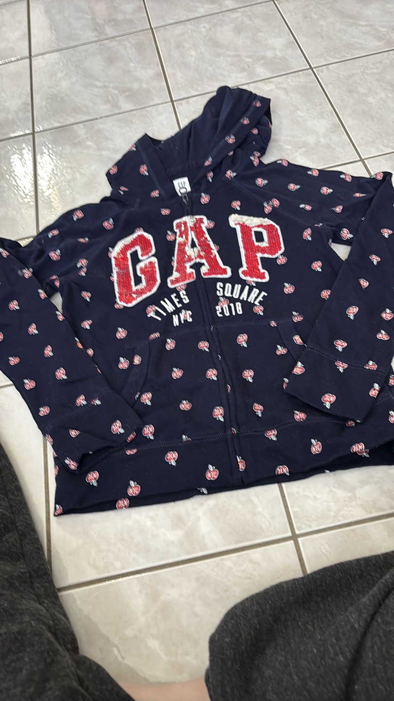 Two Gap Kids Zip-Up Hoodies - Size XL (12) and one other - photo 5