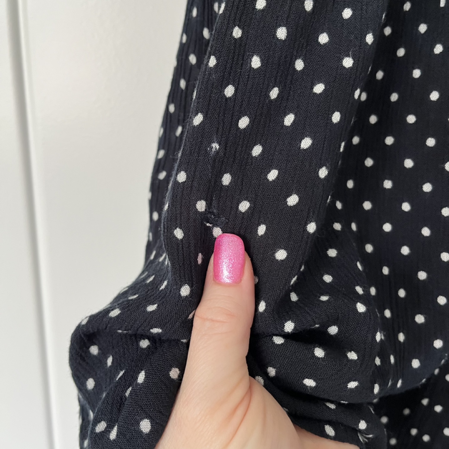 Anthropologie Polka Dot Sleeveless Button Tunic Top - photo 5