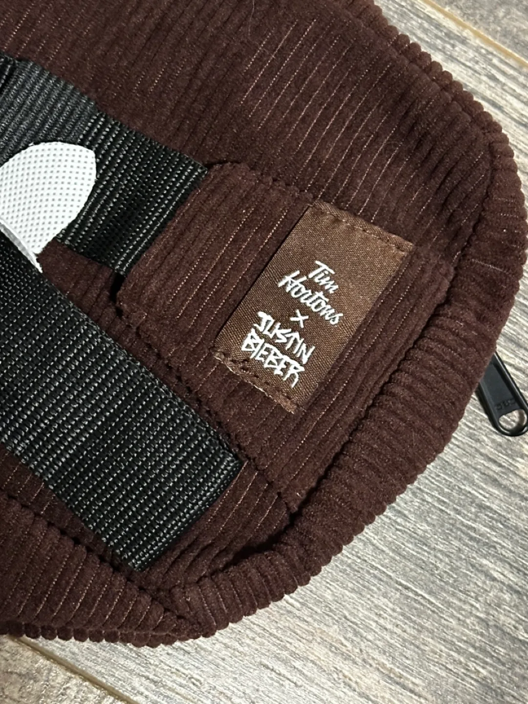 NEW Tim Hortons x Justin Bieber Tim Biebs Corduroy Waist Bag image indicator(6)
