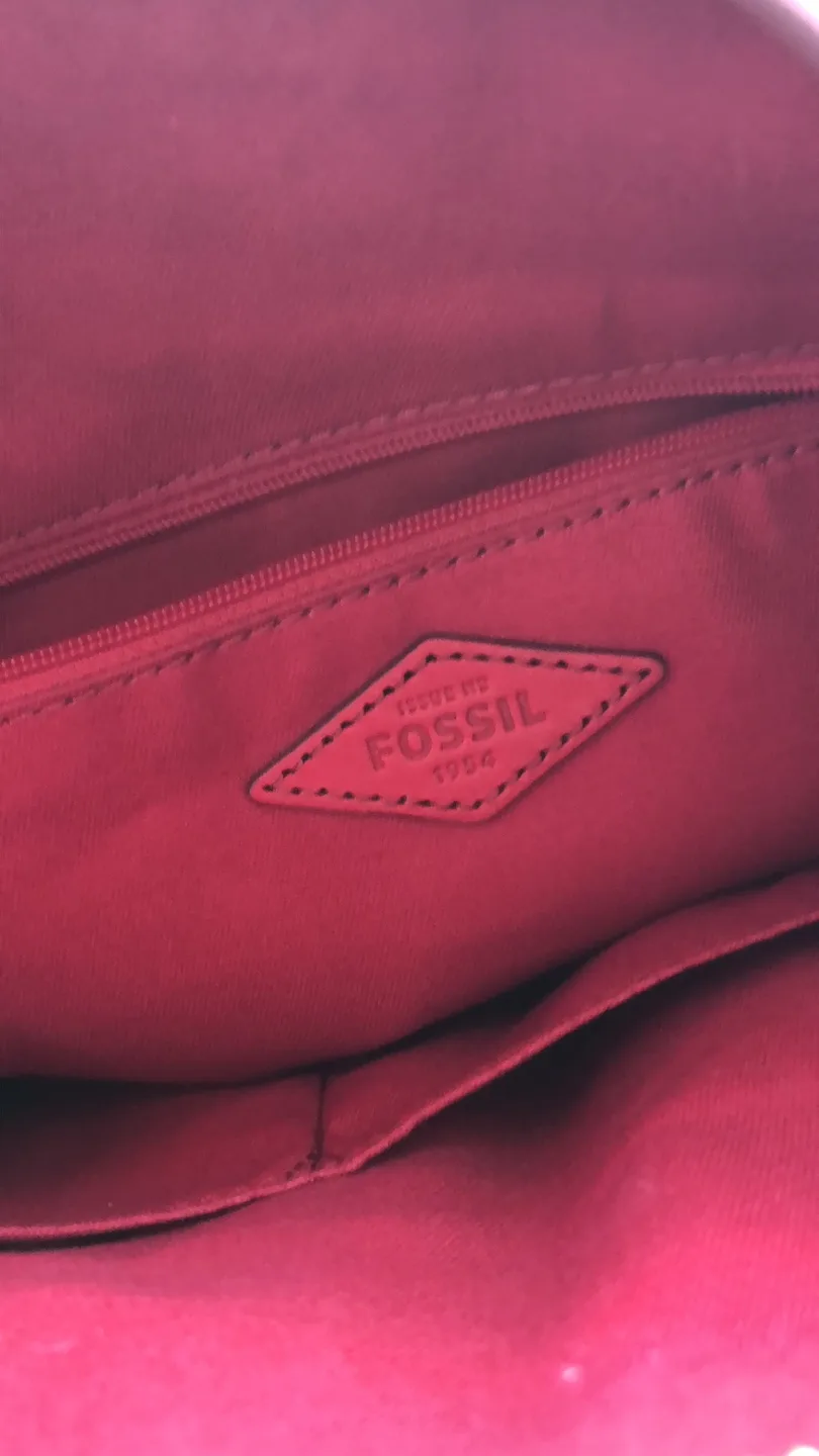 Fossil Red Leather Handbag image indicator(6)