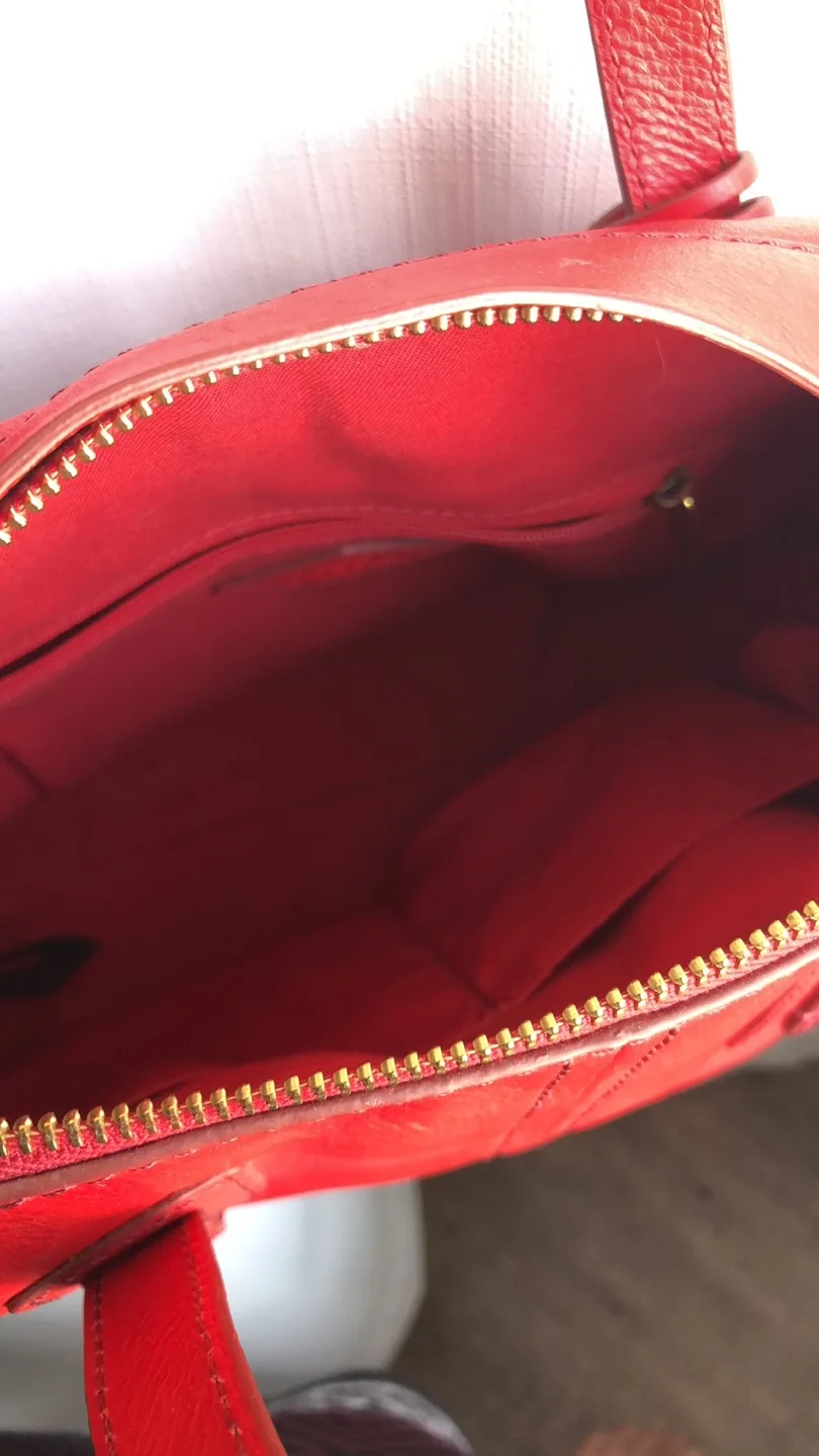 Fossil Red Leather Handbag image indicator(7)