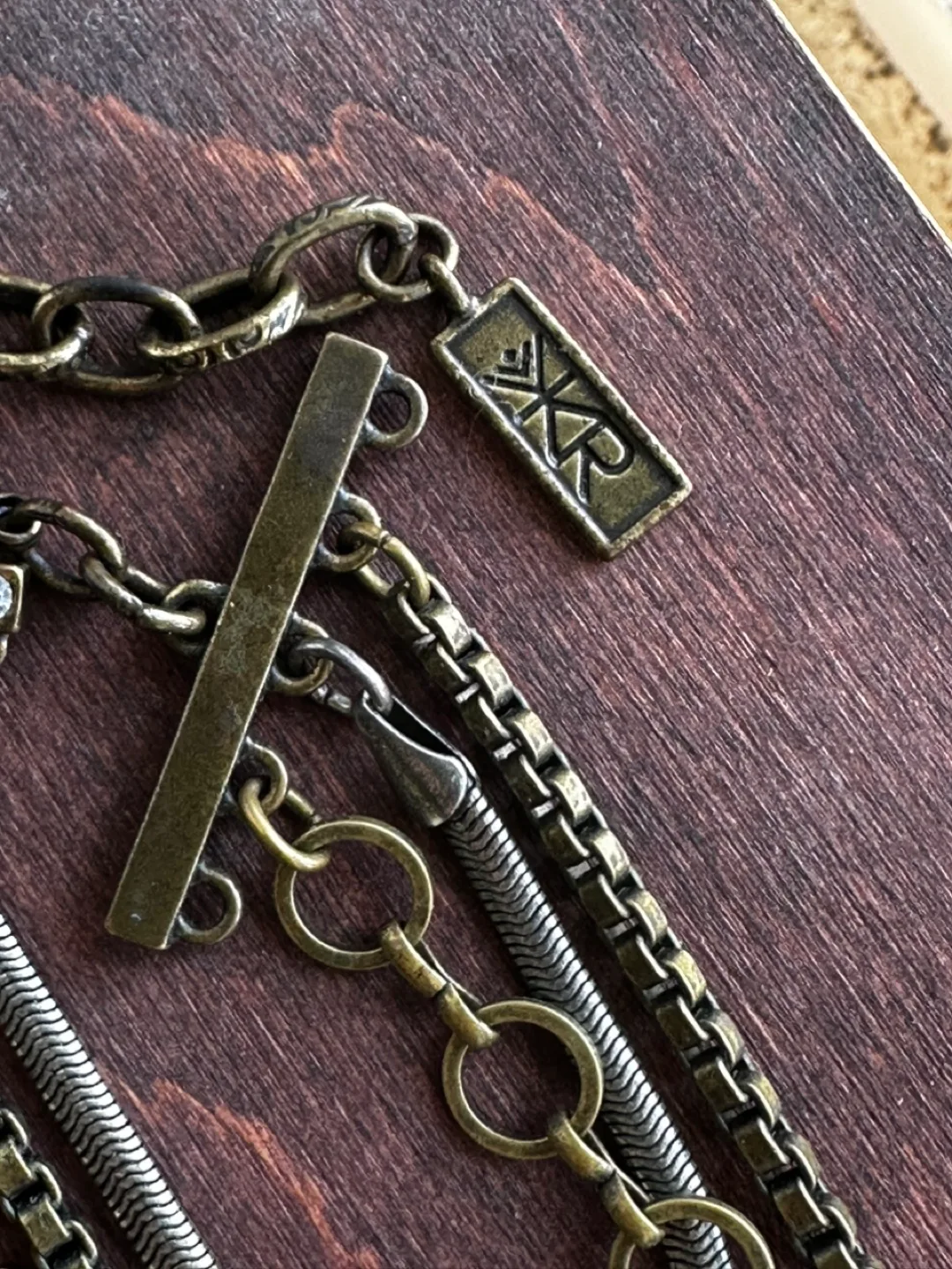 XKR Multi-Strand Necklace with Pearls and Crystals image indicator(5)