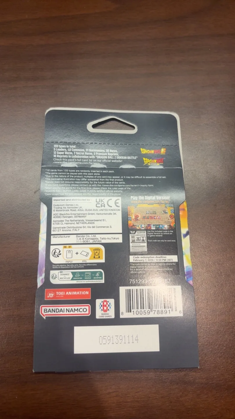 Dragon Ball Super Card Game Booster Pack image indicator(2)