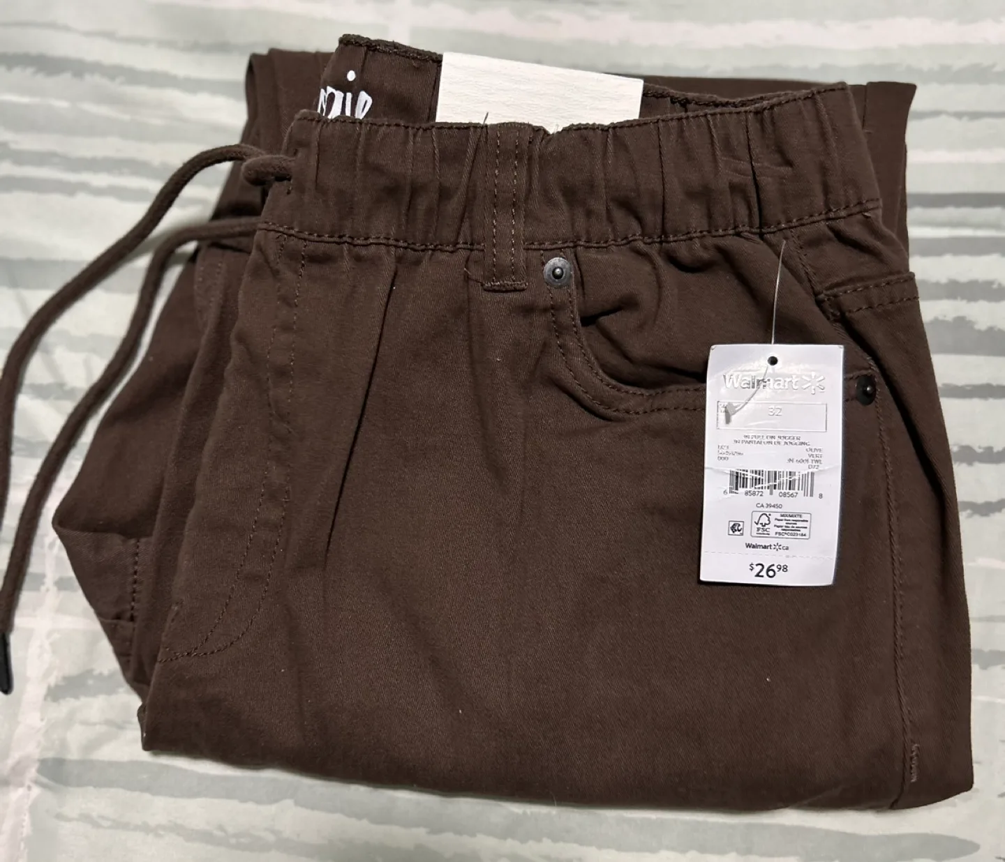 Men’s chocolate Brown Jeaniologie Joggers thumbnail
