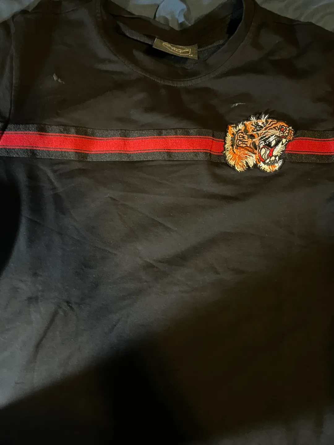 Project X Paris Men's Black T-Shirt  Tiger Embroidery image indicator(2)