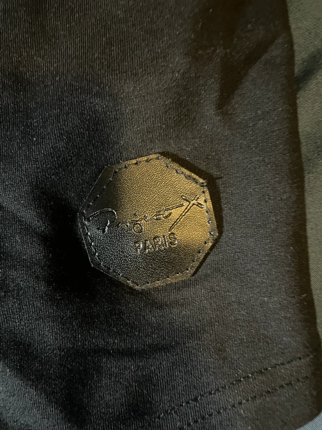 Project X Paris Men's Black T-Shirt  Tiger Embroidery image indicator(4)