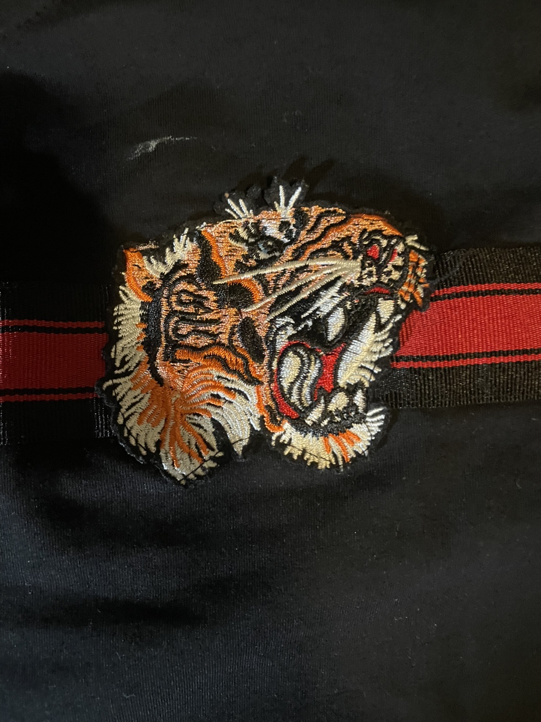 Project X Paris Men's Black T-Shirt  Tiger Embroidery - photo 3